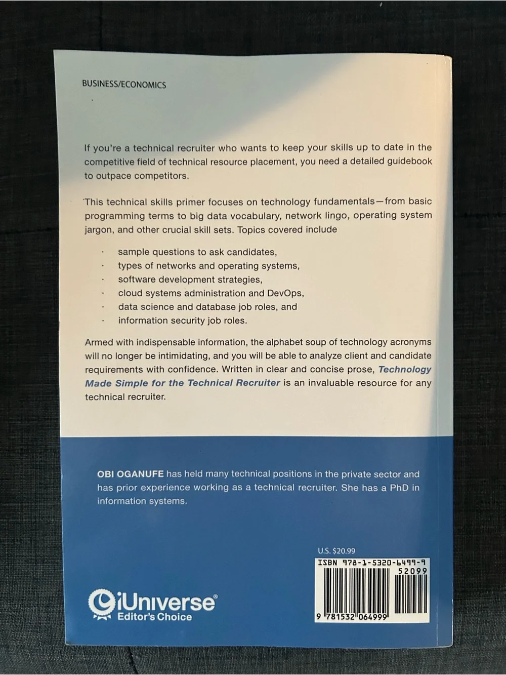 Technology Made Simple for the Technical Recruiter 2nd Edition Obi Ogbanufe Book